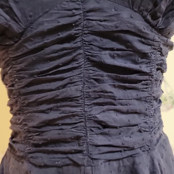 Black Ruched Halter Sundress - Picture 7 of 8